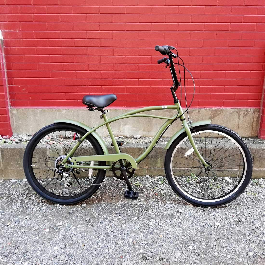 Amazon | 自転車 通販 KB 24KB-6D カーキ 6段変速 24インチ レインボー